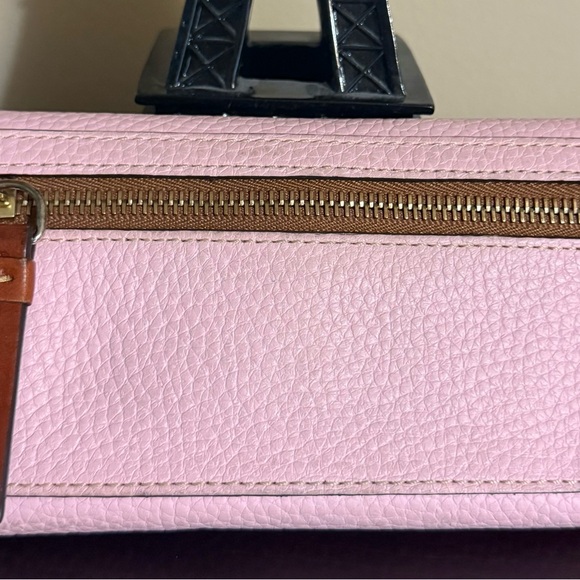 Dooney & Bourke Pink and Brown Leather Wallet - Picture 2 of 3